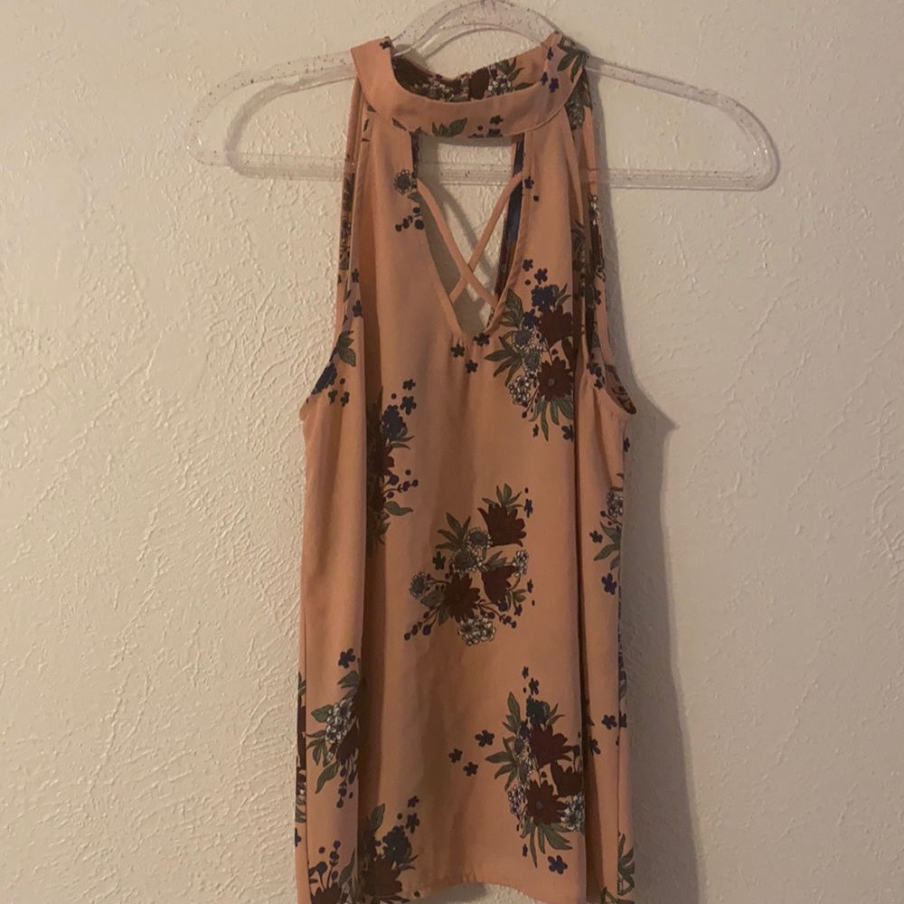 Dusty Rose Floral Top